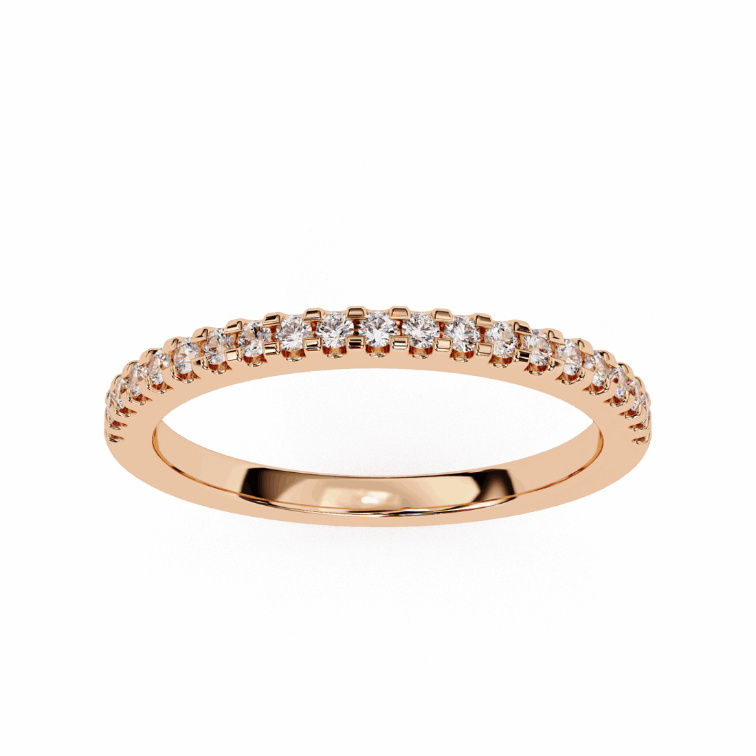 0.25 Carat Round Eternity Engagement Ring in Moissanite | House of Estara