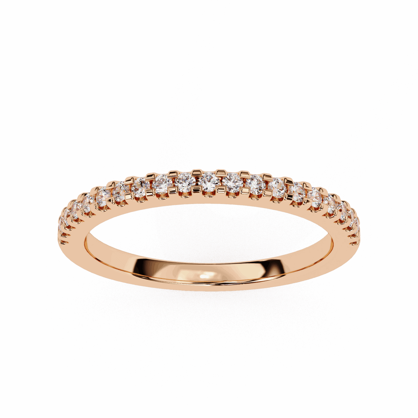 0.25 Carat Round Eternity Engagement Ring in Moissanite | House of Estara