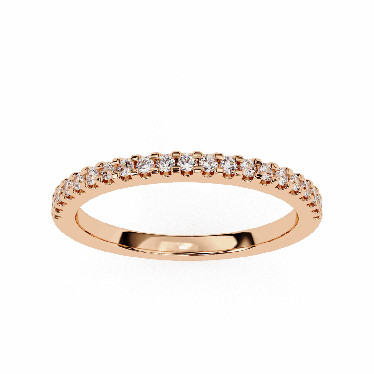 0.25 Carat Round Eternity Engagement Ring in Moissanite | House of Estara