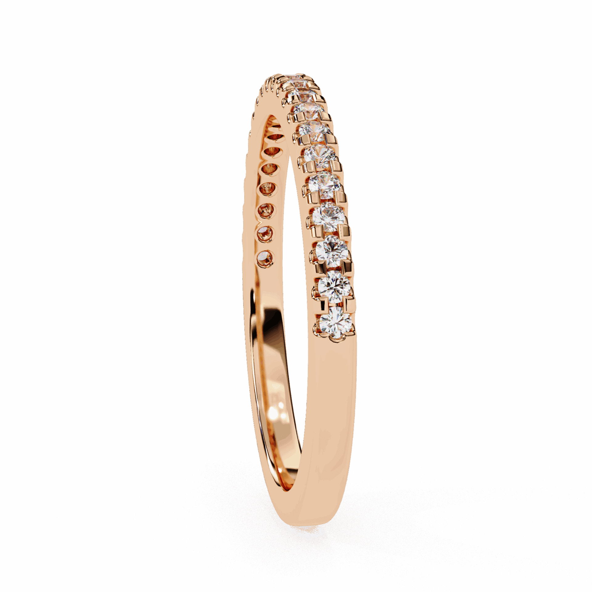 0.25 Carat Round Eternity Engagement Ring in Moissanite | House of Estara