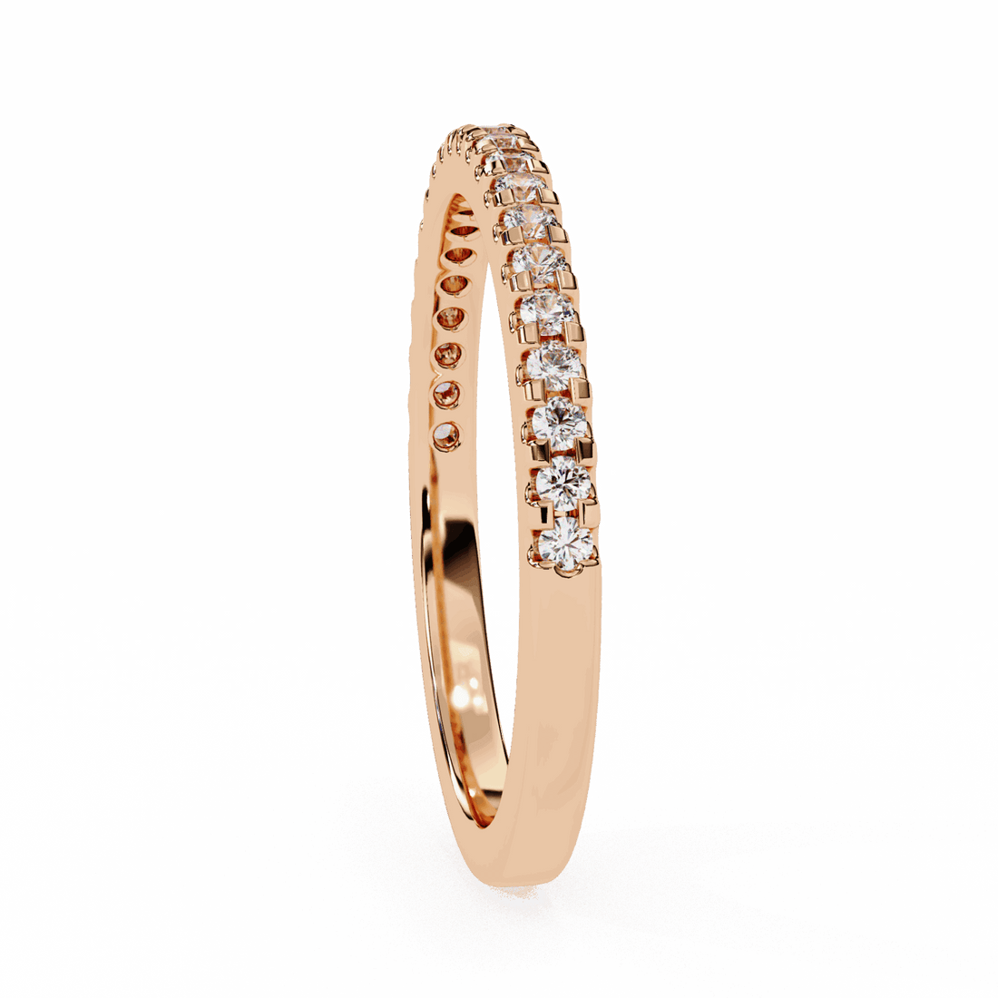 0.25 Carat Round Eternity Engagement Ring in Moissanite | House of Estara
