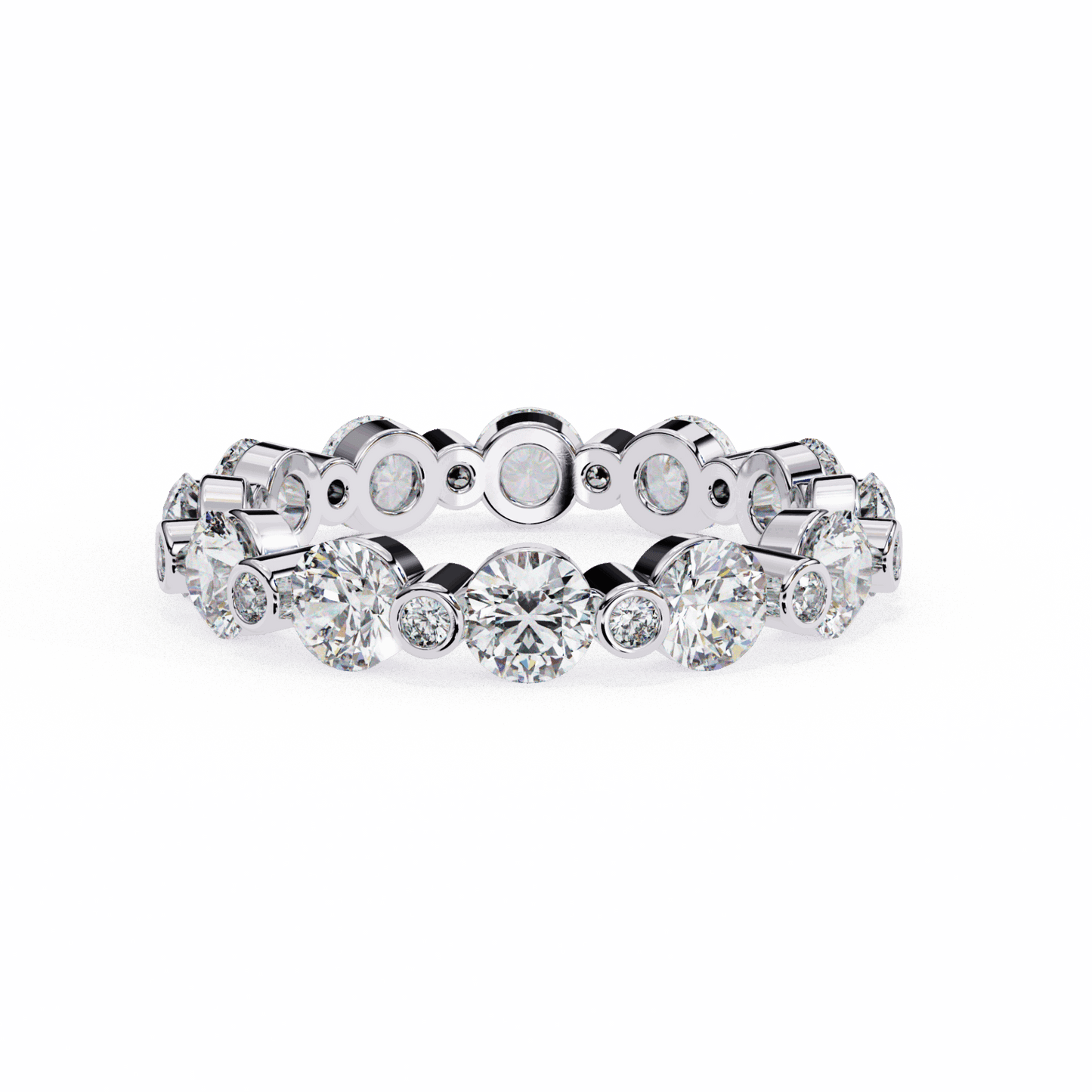 2.5 Carat Round Twilight Band in Moissanite | House of Estara