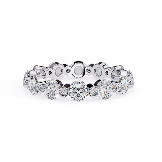 2.5 Carat Round Twilight Band in Moissanite | House of Estara