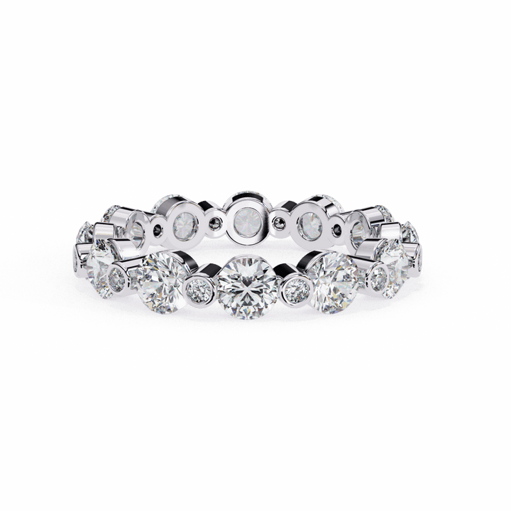 2.5 Carat Round Twilight Band in Moissanite | House of Estara