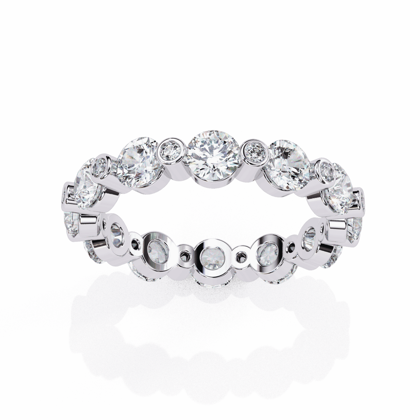 2.5 Carat Round Twilight Band in Moissanite | House of Estara