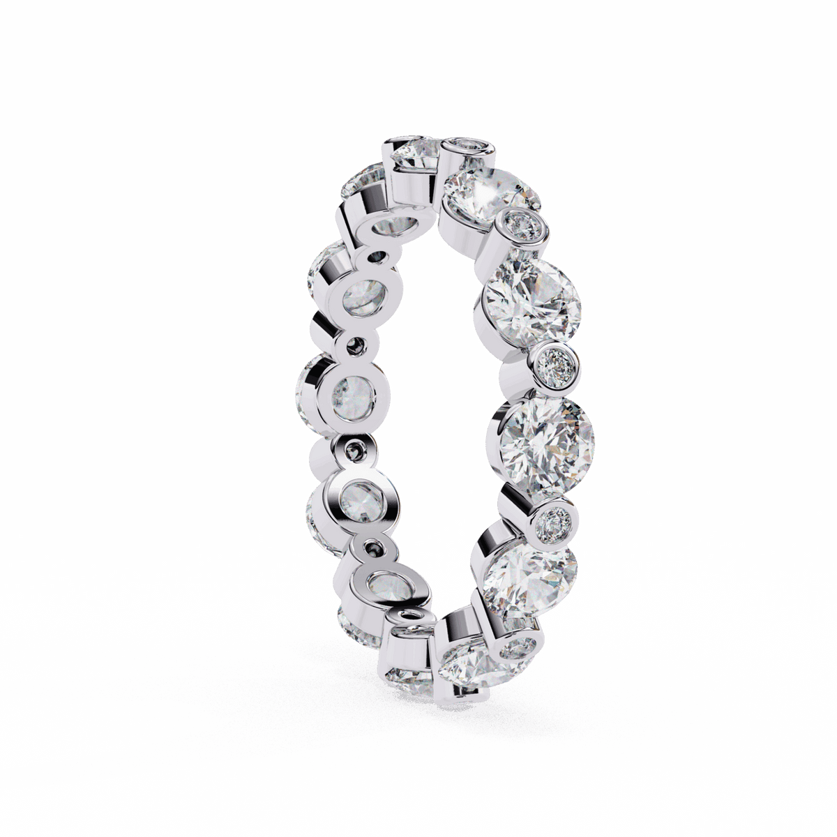 2.5 Carat Round Twilight Band in Moissanite | House of Estara