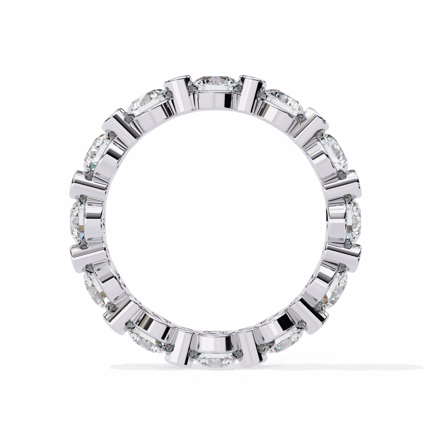 2.5 Carat Round Twilight Band in Moissanite | House of Estara