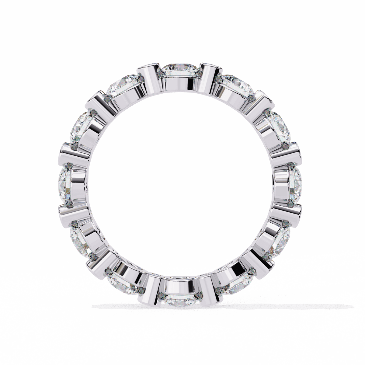 2.5 Carat Round Twilight Band in Moissanite | House of Estara