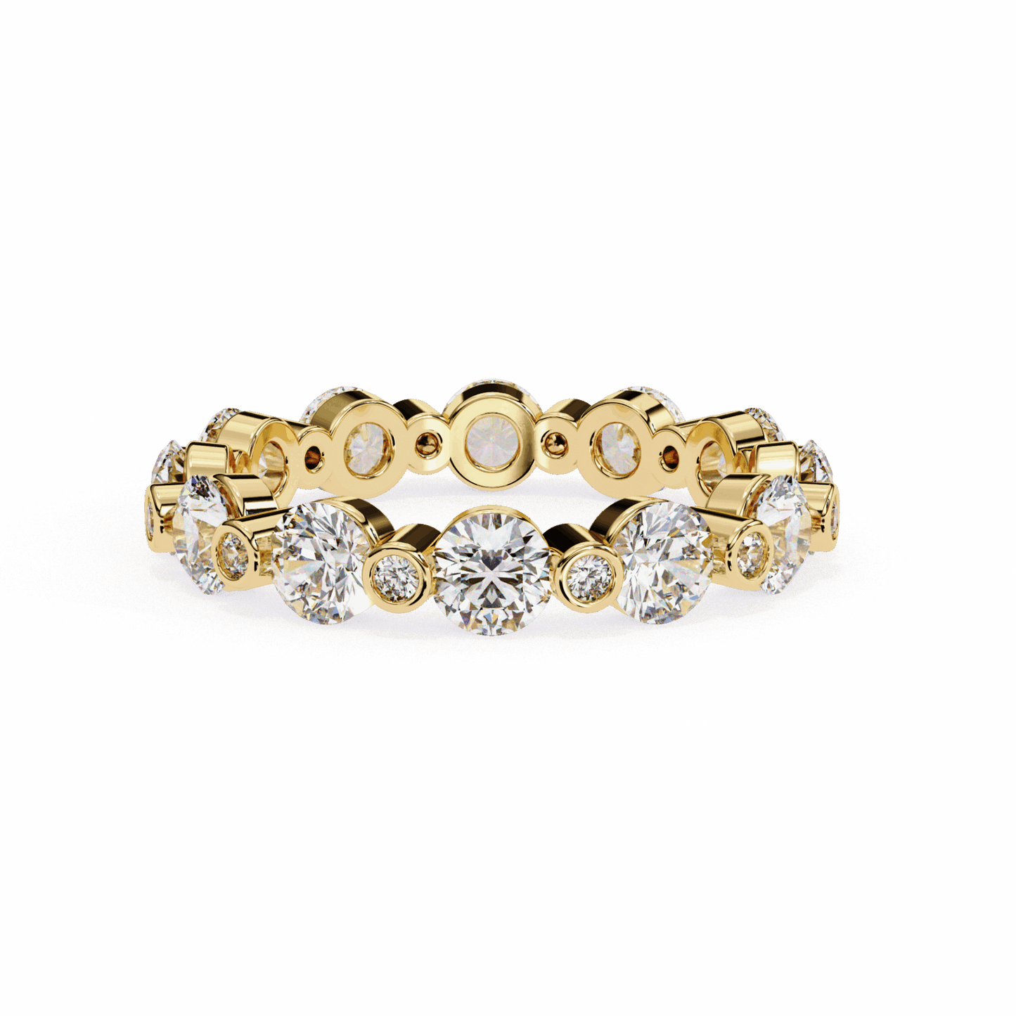 2.5 Carat Round Twilight Band in Moissanite | House of Estara
