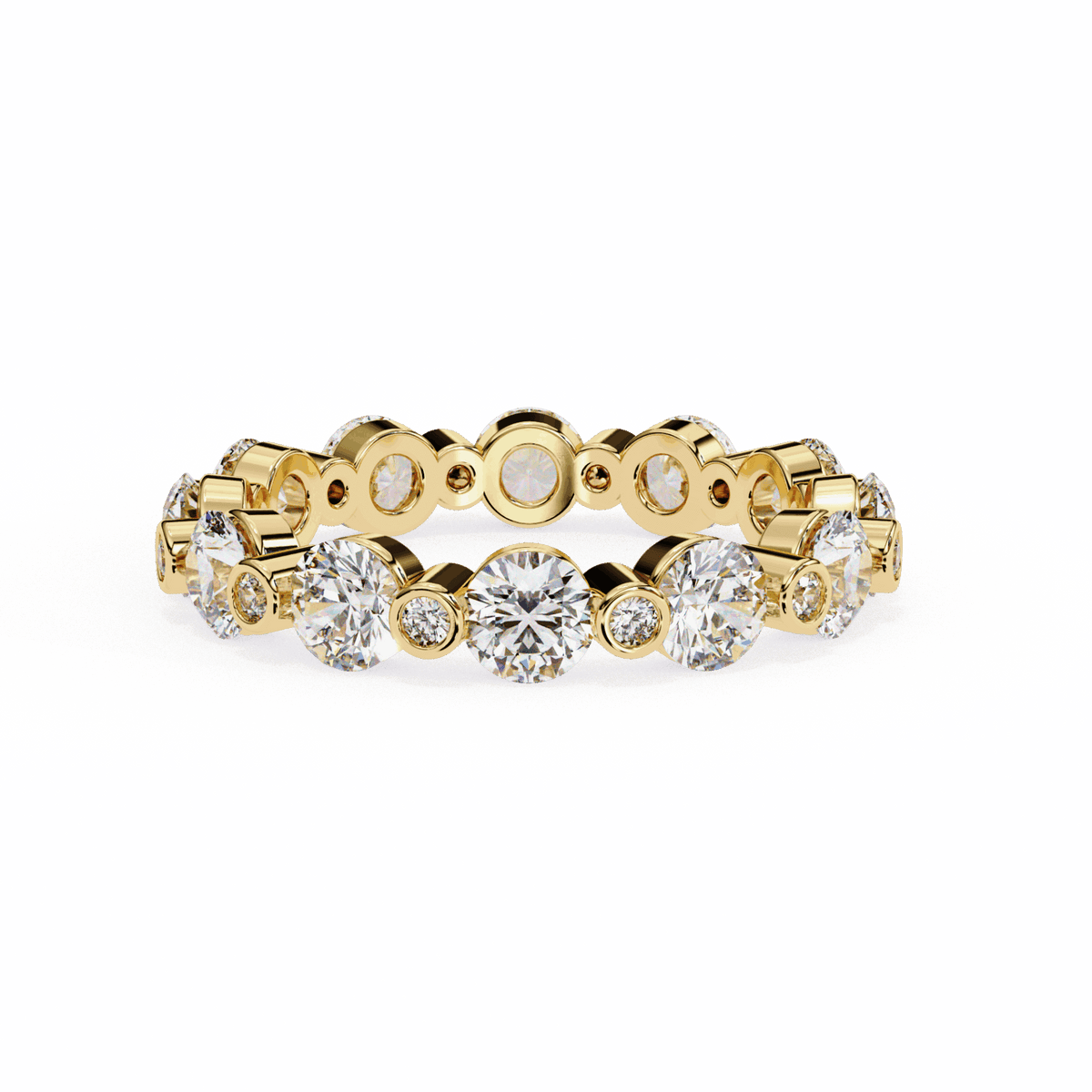2.5 Carat Round Twilight Band in Moissanite | House of Estara