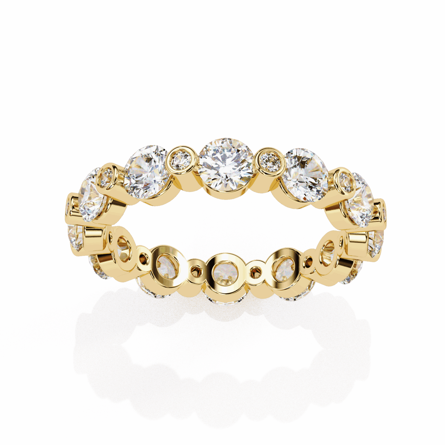 2.5 Carat Round Twilight Band in Moissanite | House of Estara
