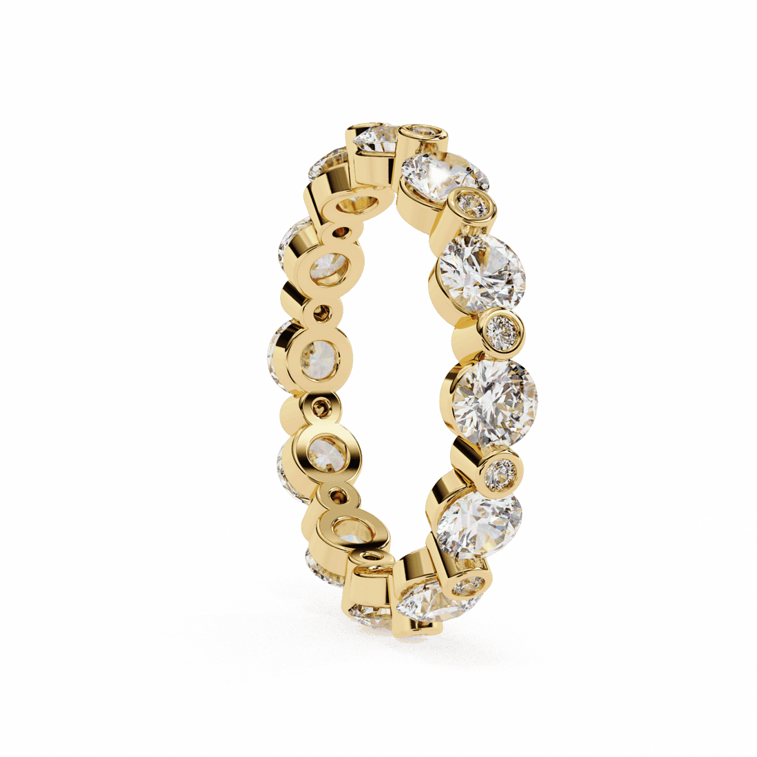 2.5 Carat Round Twilight Band in Moissanite | House of Estara