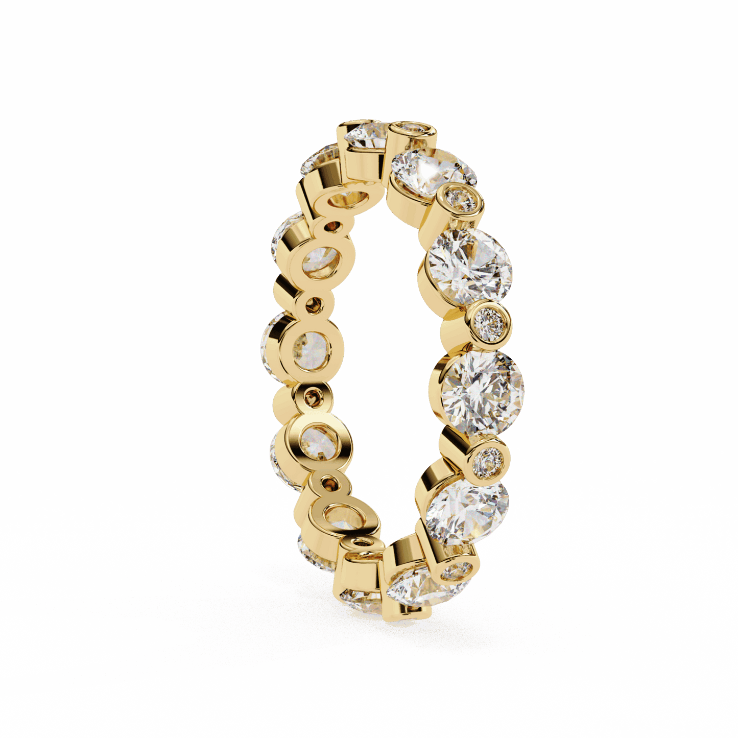 2.5 Carat Round Twilight Band in Moissanite | House of Estara