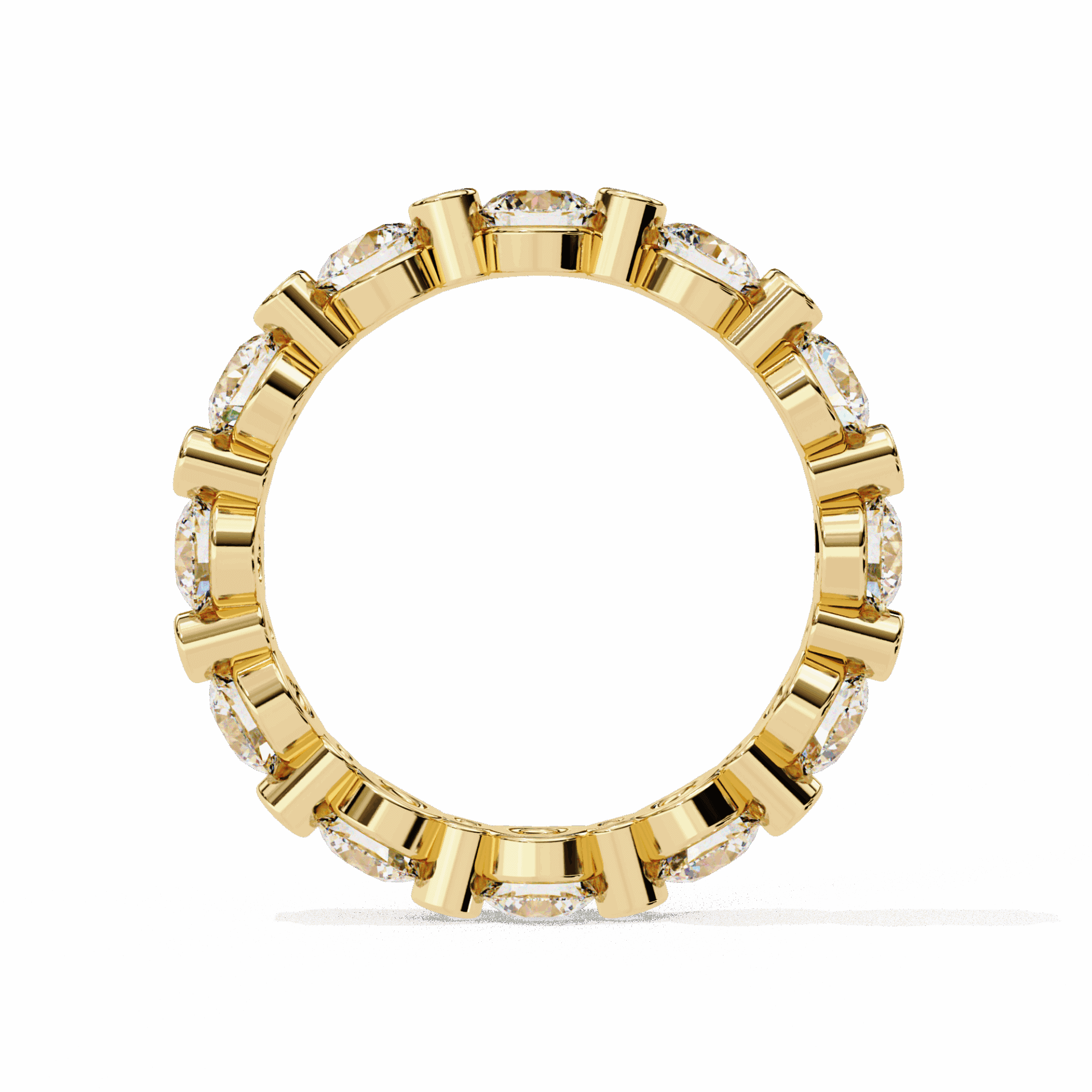 2.5 Carat Round Twilight Band in Moissanite | House of Estara