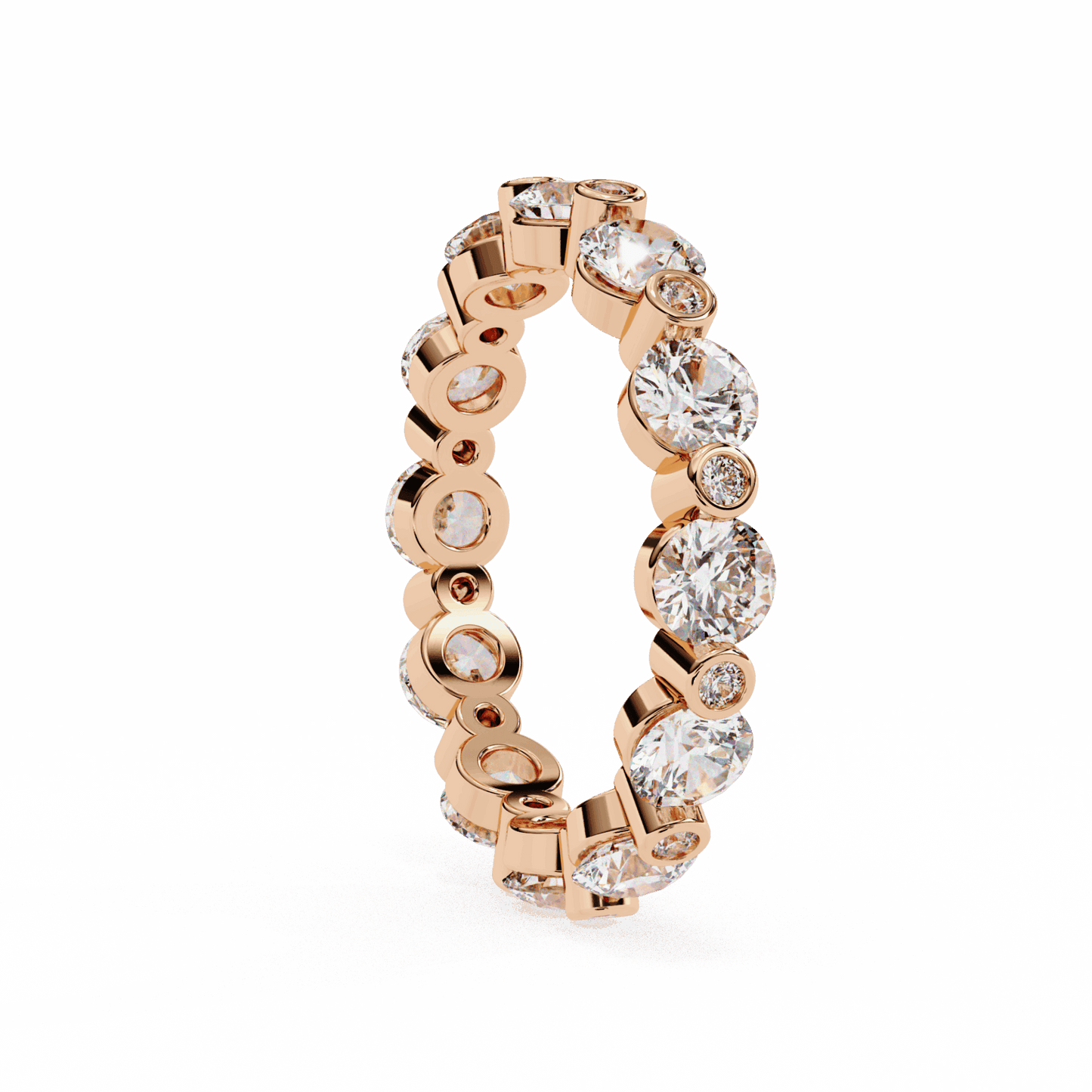 2.5 Carat Round Twilight Band in Moissanite | House of Estara