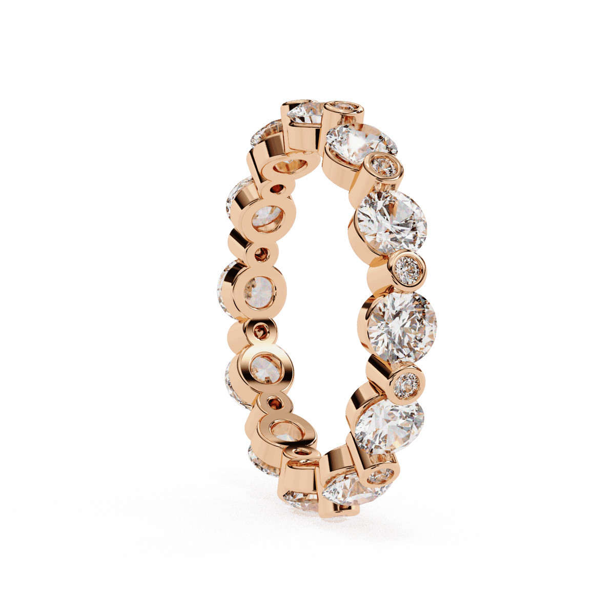 2.5 Carat Round Twilight Band in Moissanite | House of Estara