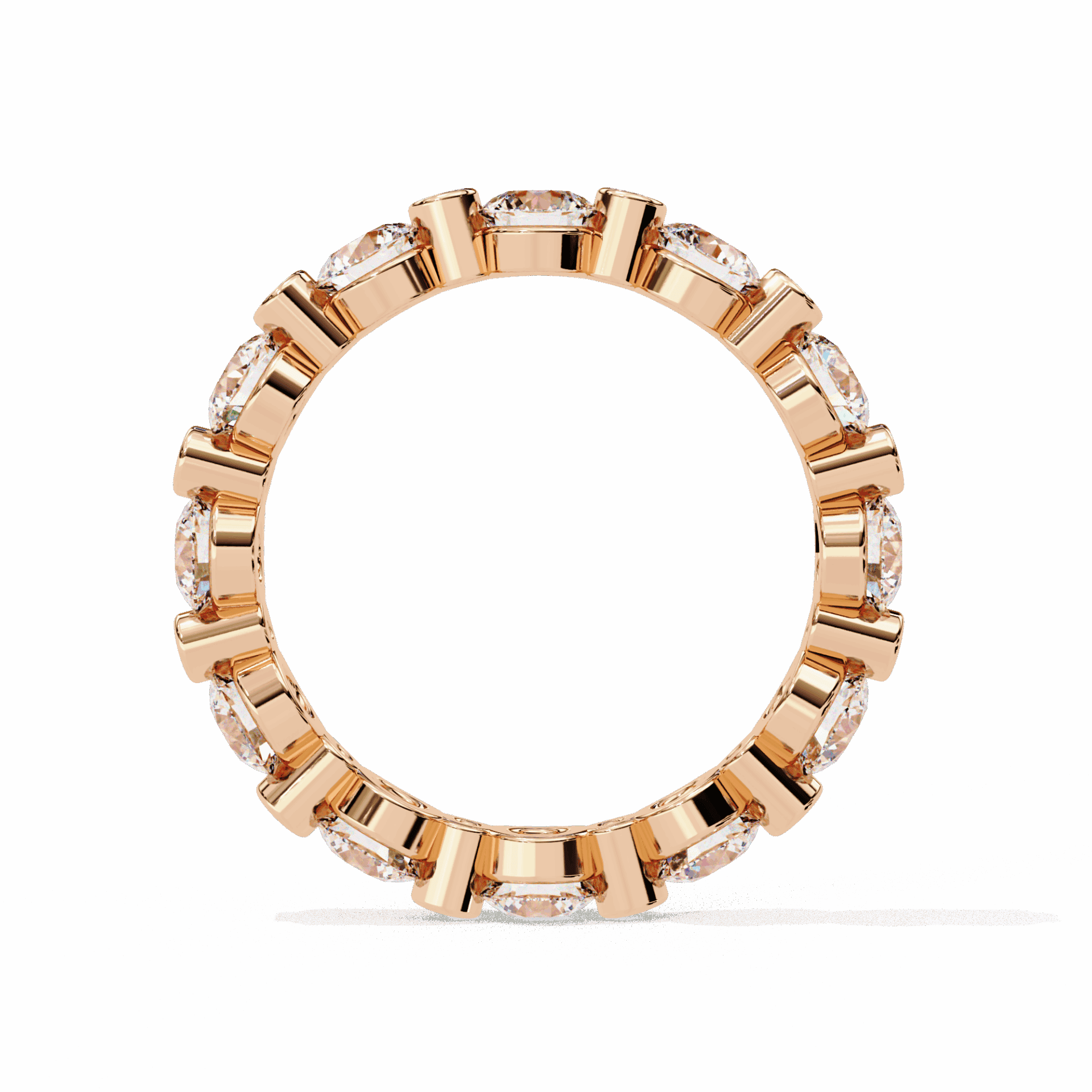 2.5 Carat Round Twilight Band in Moissanite | House of Estara