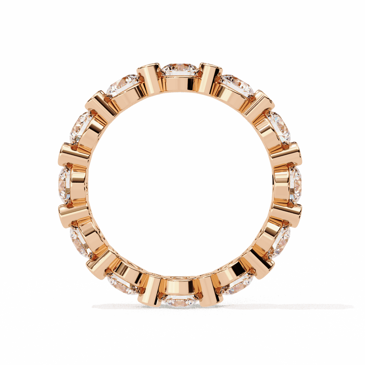 2.5 Carat Round Twilight Band in Moissanite | House of Estara