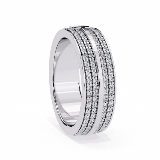 0.75 Carat Round Classic Everyday Band in Moissanite | House of Estara