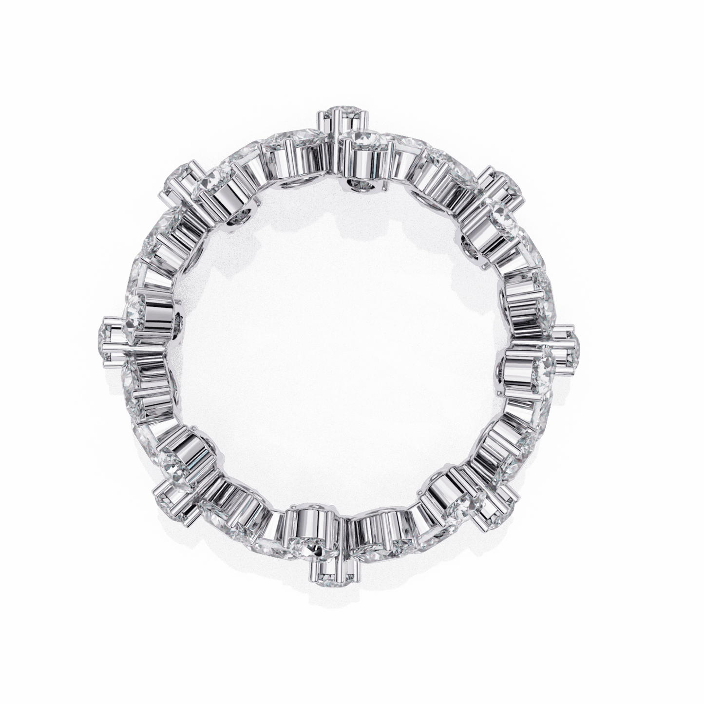4.25 Carat Pear and Round Twilight Band in Moissanite | House of Estara