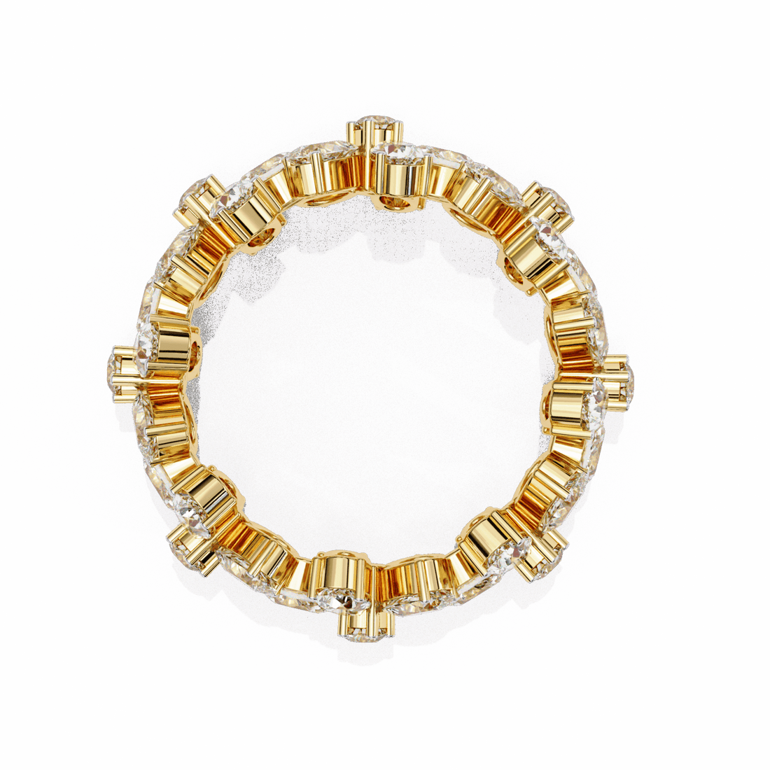 4.25 Carat Pear and Round Twilight Band in Moissanite | House of Estara