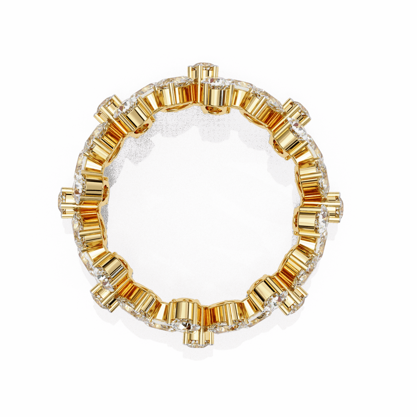 4.25 Carat Pear and Round Twilight Band in Moissanite | House of Estara