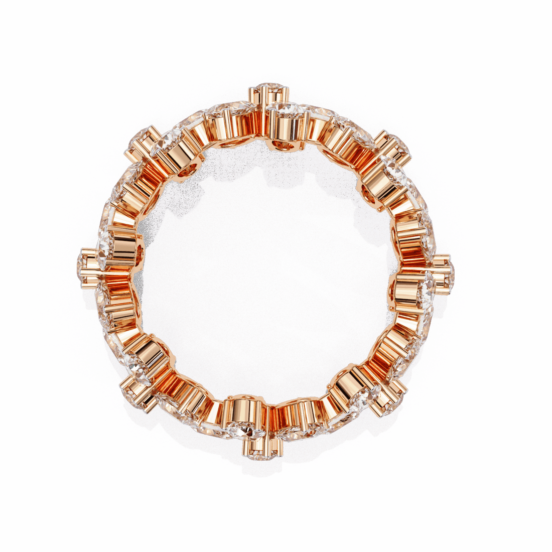 4.25 Carat Pear and Round Twilight Band in Moissanite | House of Estara