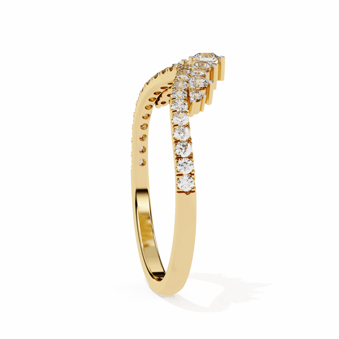 0.4 Carat Round Minimalist Wedding Band in Moissanite | House of Estara