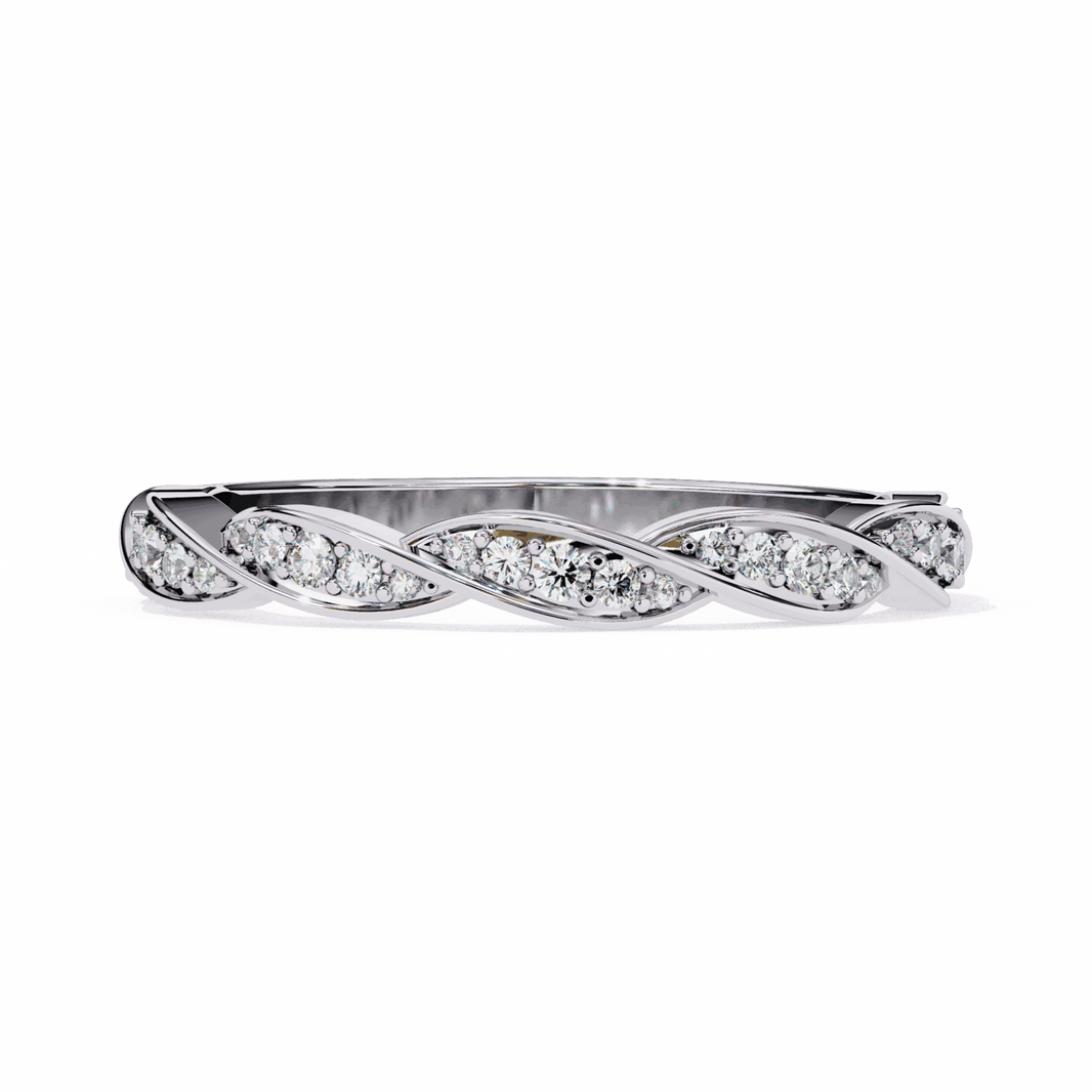 0.35 Carat Round Classic Everyday Band in Moissanite | House of Estara