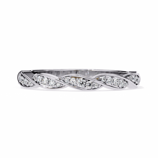 0.35 Carat Round Classic Everyday Band in Moissanite | House of Estara