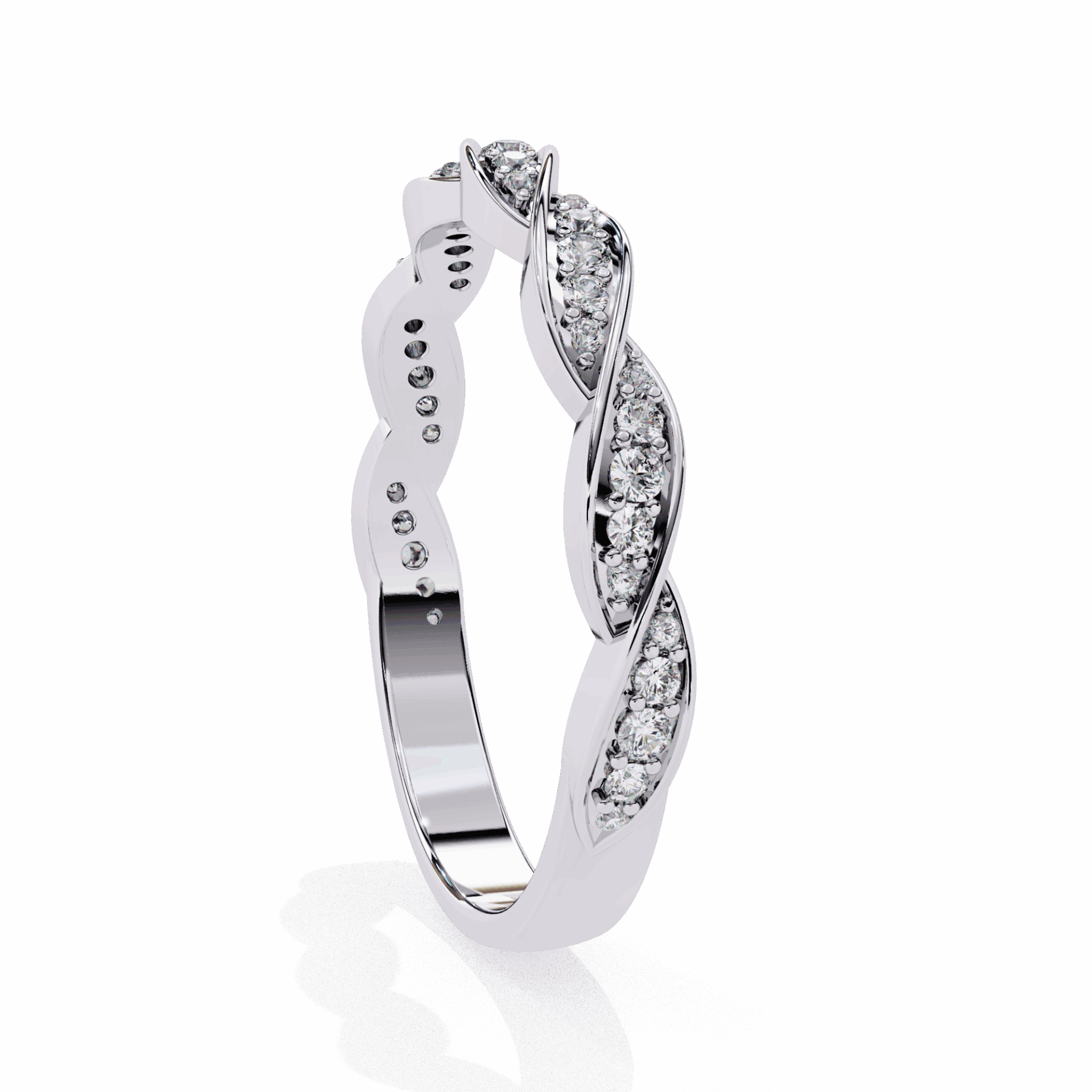 0.35 Carat Round Classic Everyday Band in Moissanite | House of Estara