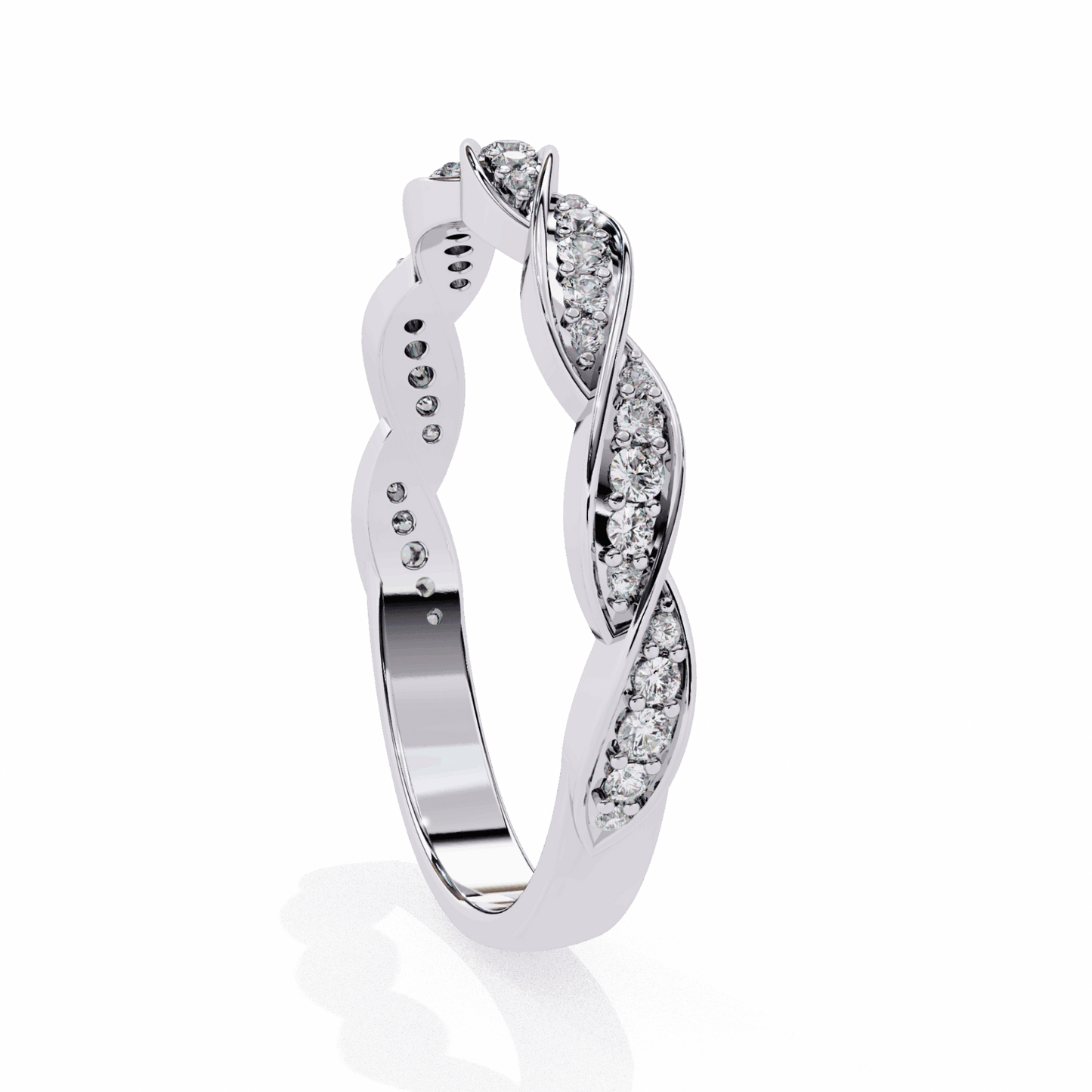0.35 Carat Round Classic Everyday Band in Moissanite | House of Estara