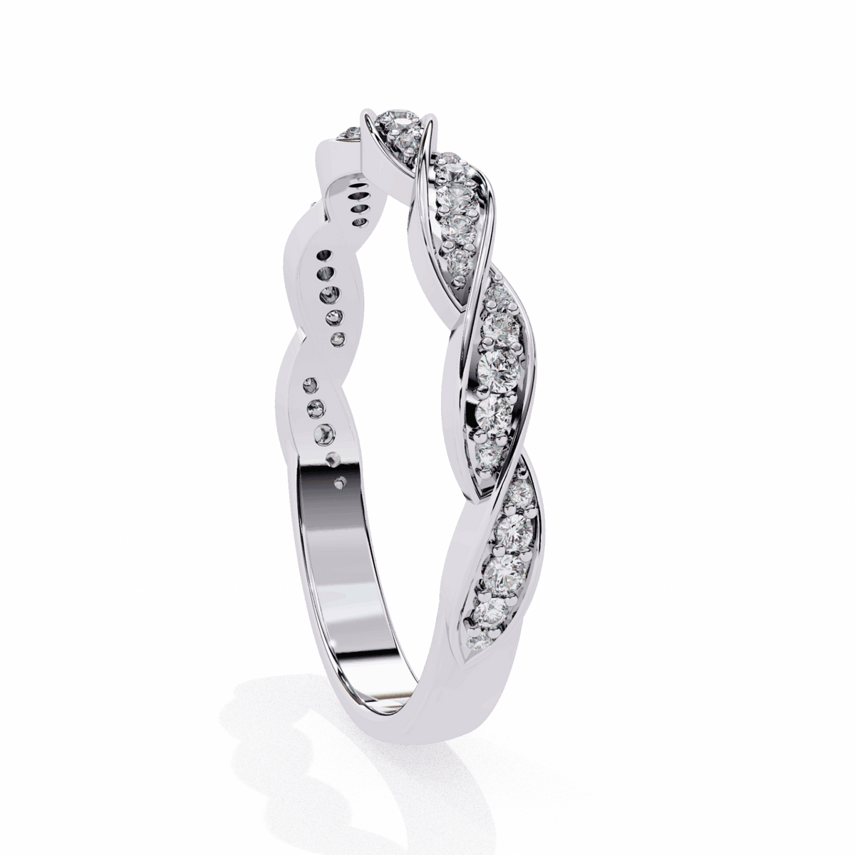 0.35 Carat Round Classic Everyday Band in Moissanite | House of Estara