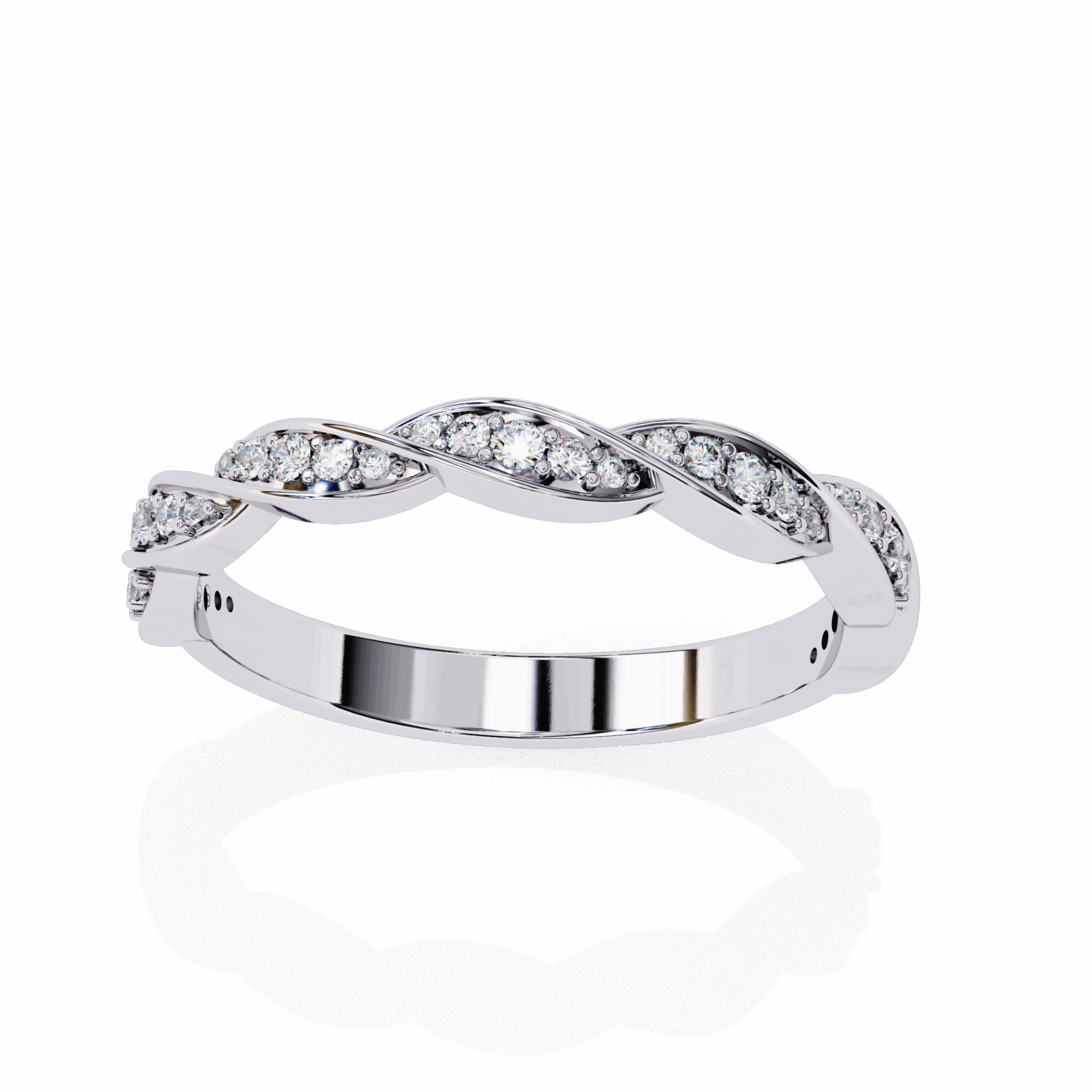 0.35 Carat Round Classic Everyday Band in Moissanite | House of Estara
