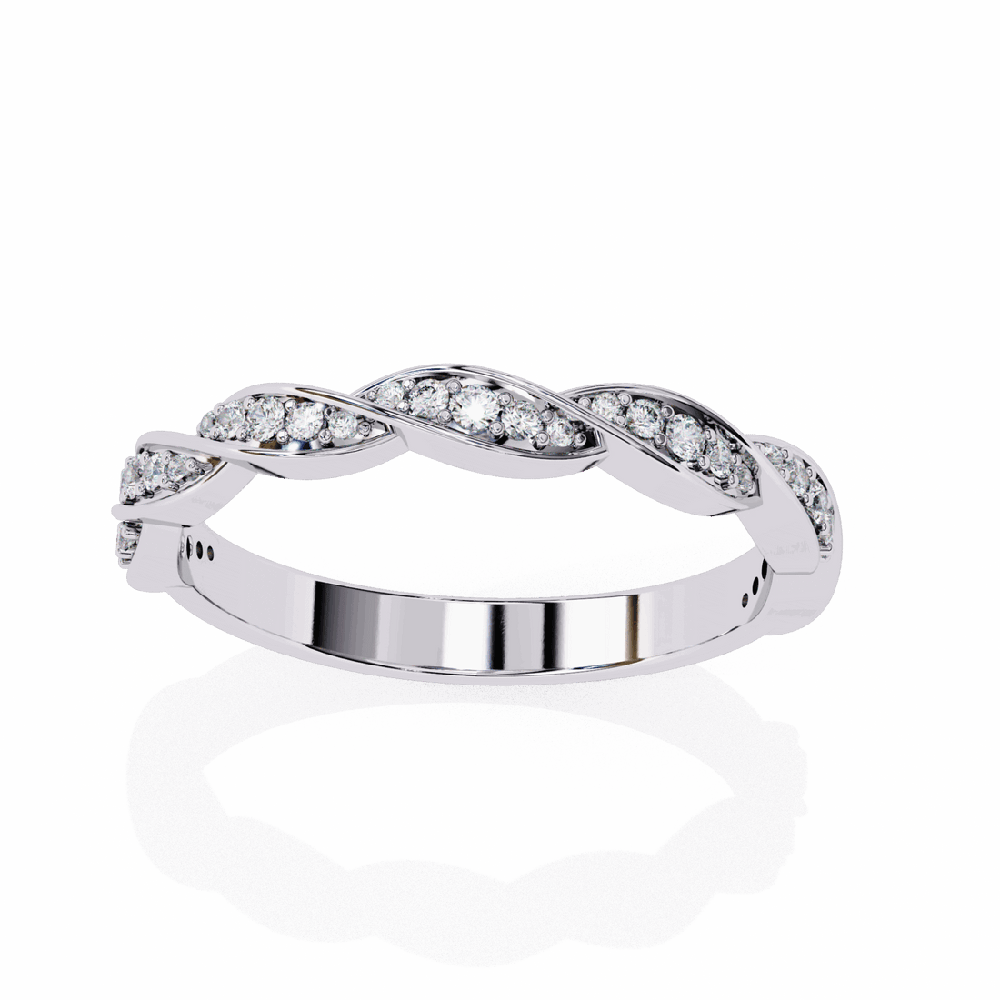 0.35 Carat Round Classic Everyday Band in Moissanite | House of Estara