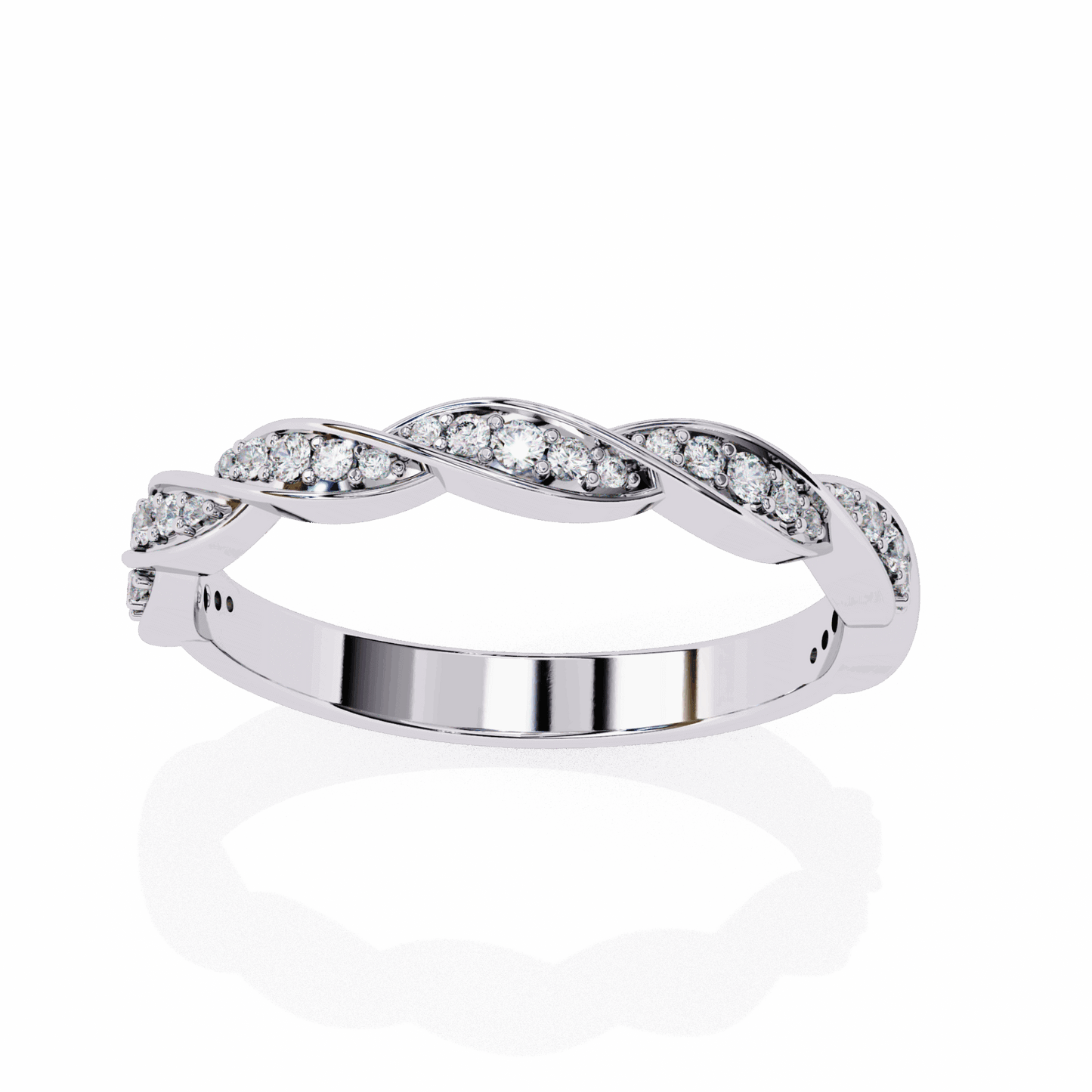 0.35 Carat Round Classic Everyday Band in Moissanite | House of Estara