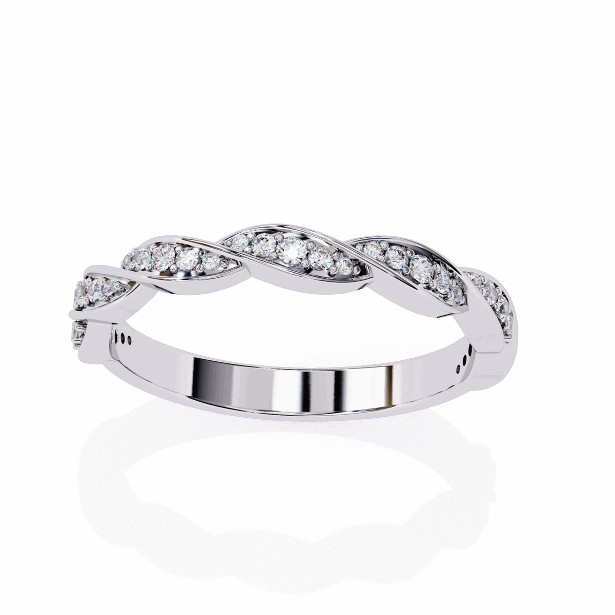 0.35 Carat Round Classic Everyday Band in Moissanite | House of Estara