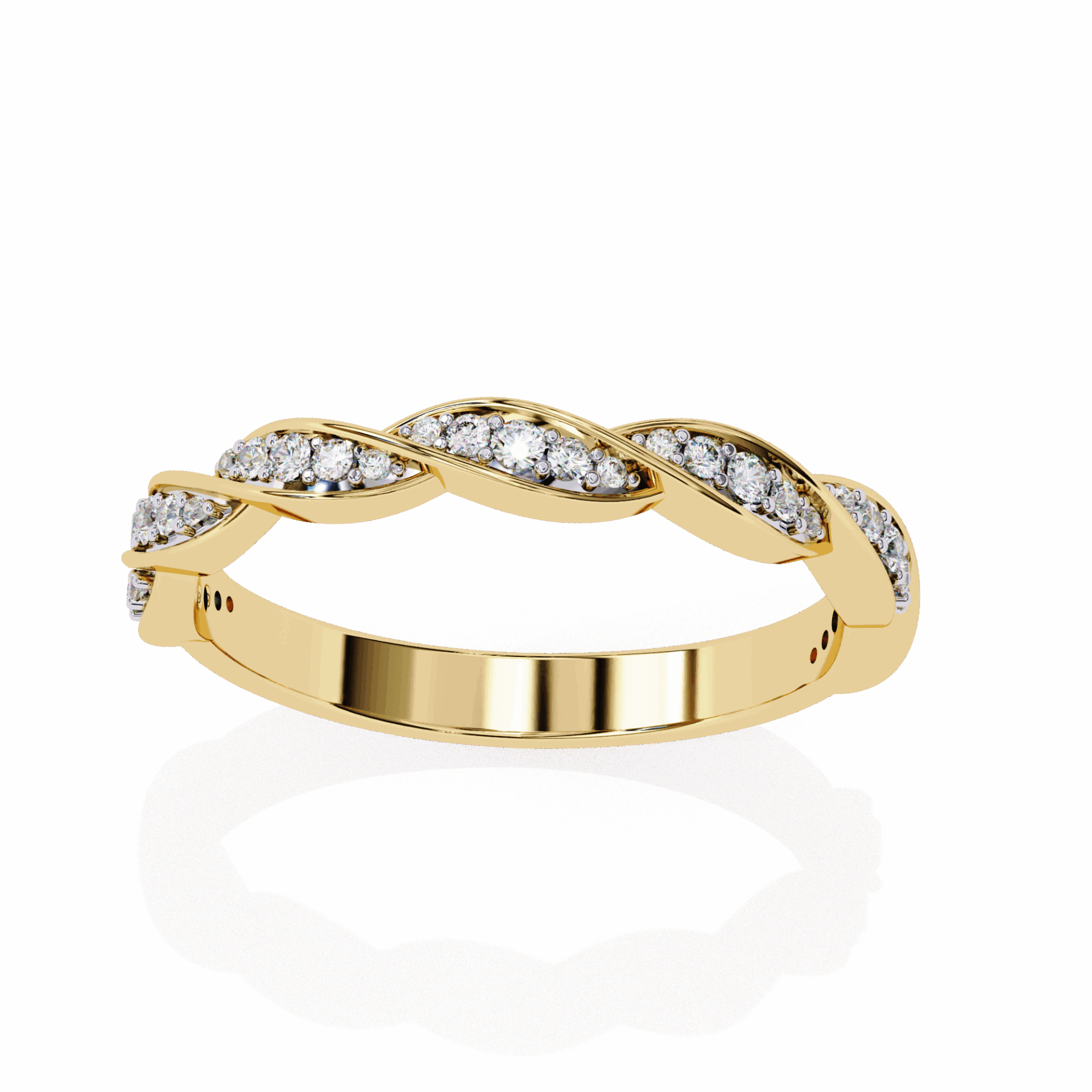 0.35 Carat Round Classic Everyday Band in Moissanite | House of Estara