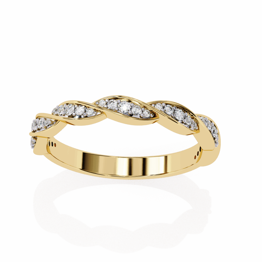 0.35 Carat Round Classic Everyday Band in Moissanite | House of Estara