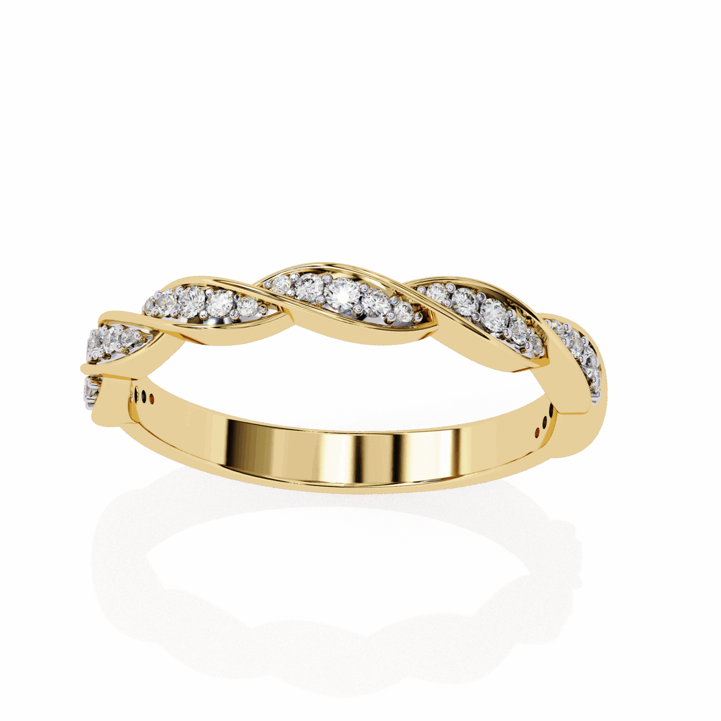 0.35 Carat Round Classic Everyday Band in Moissanite | House of Estara