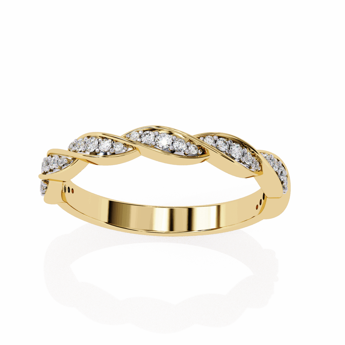 0.35 Carat Round Classic Everyday Band in Moissanite | House of Estara