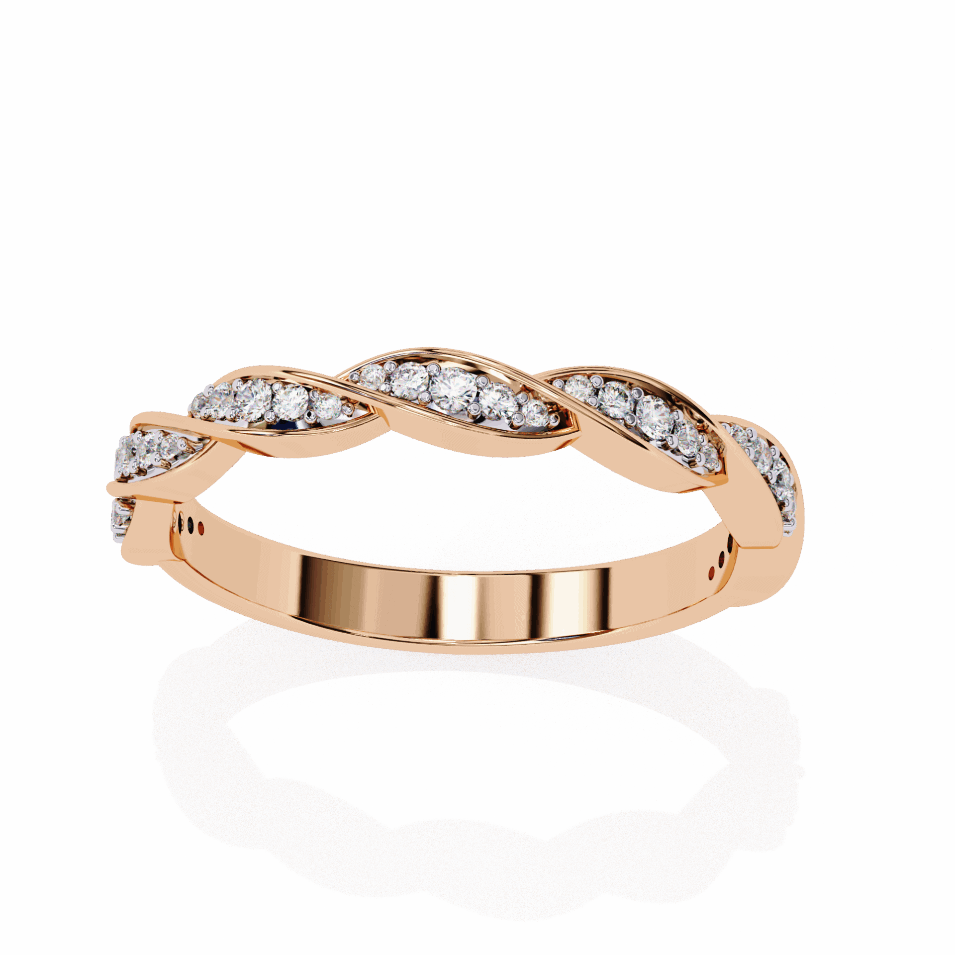 0.35 Carat Round Classic Everyday Band in Moissanite | House of Estara