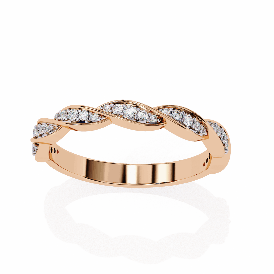0.35 Carat Round Classic Everyday Band in Moissanite | House of Estara
