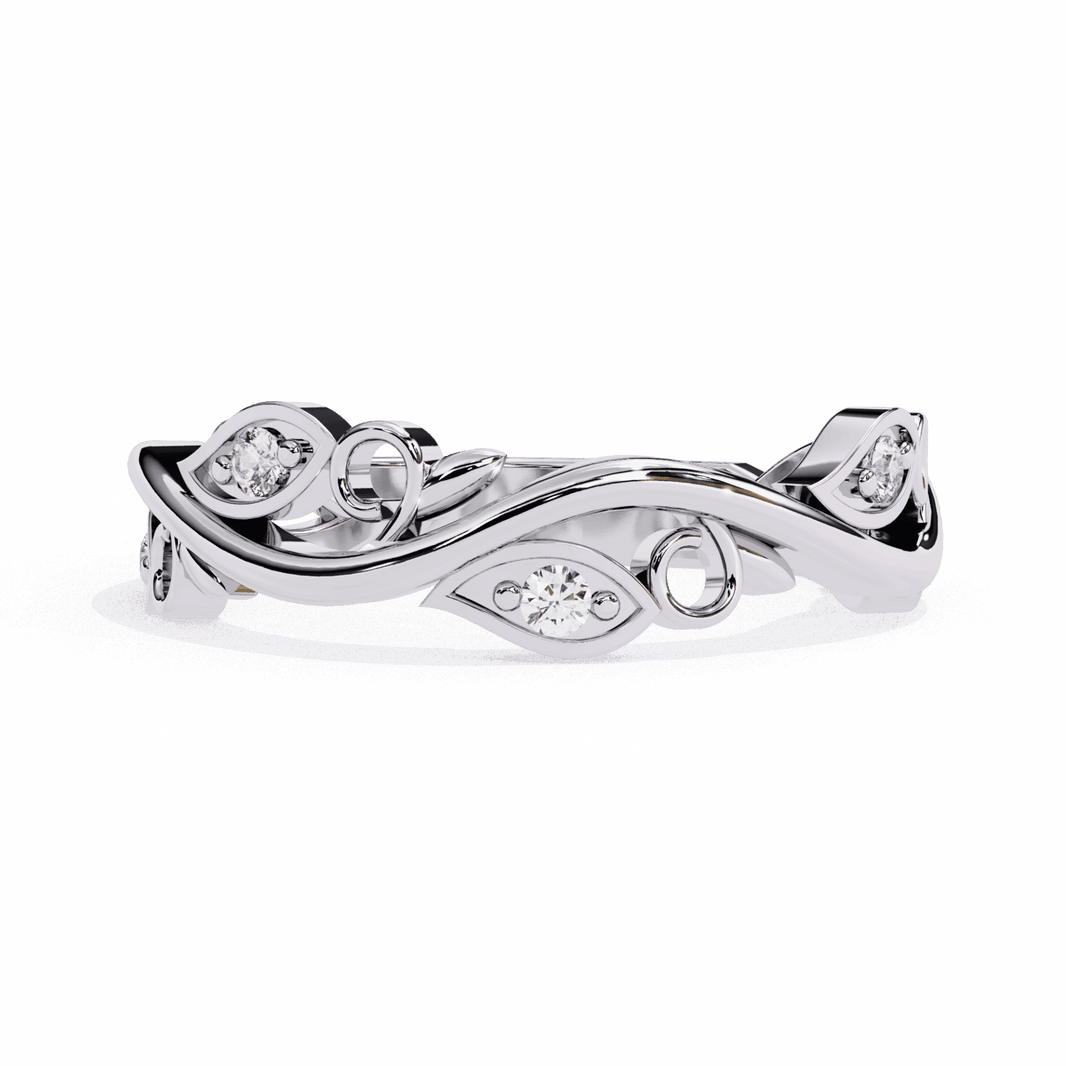 0.1 Carat Round Royale Band in Moissanite | House of Estara