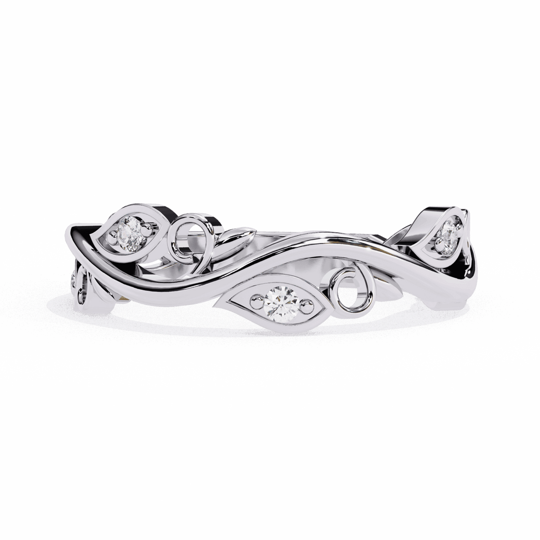 0.1 Carat Round Royale Band in Moissanite | House of Estara