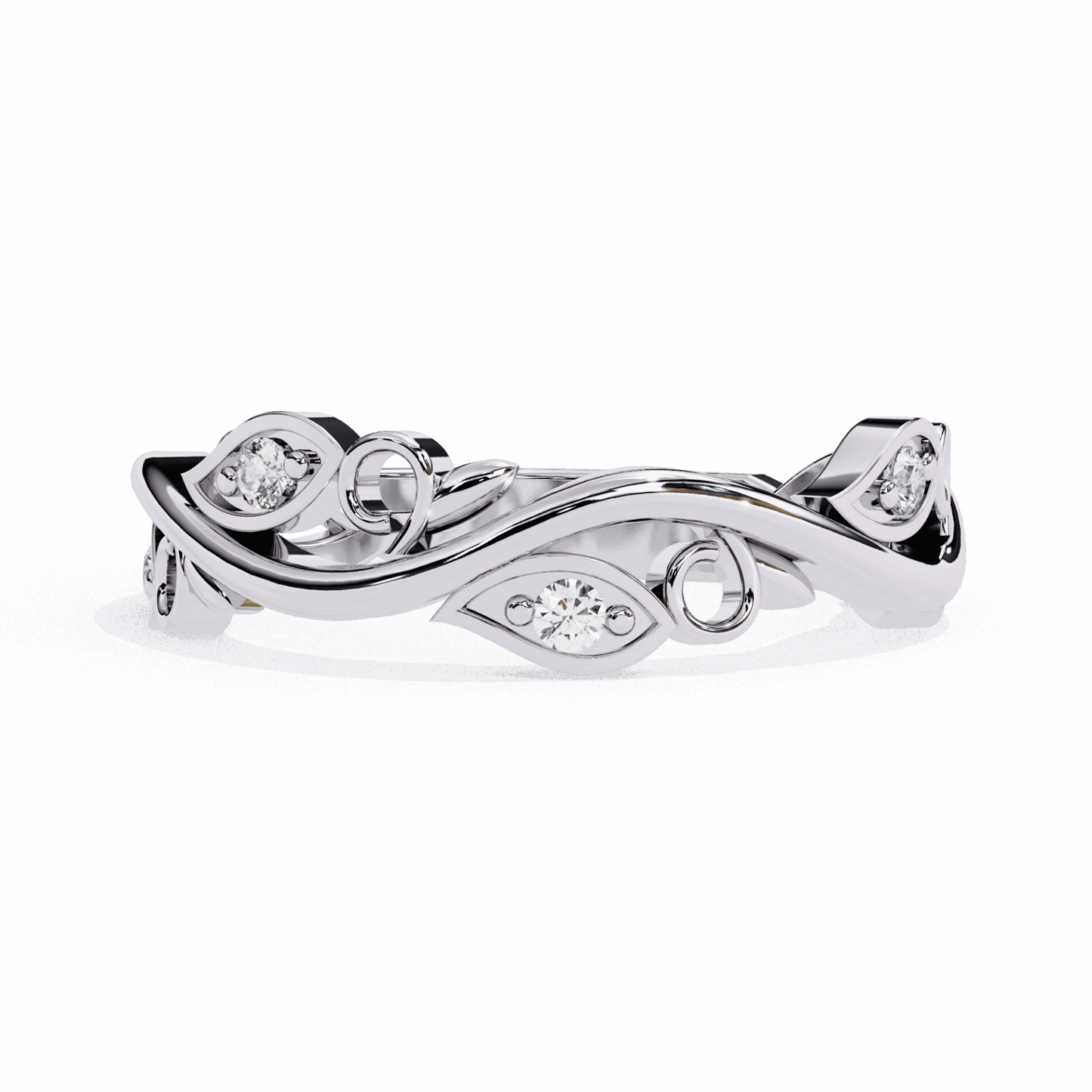 0.1 Carat Round Royale Band in Moissanite | House of Estara