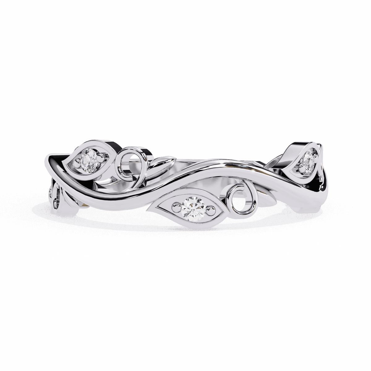0.1 Carat Round Royale Band in Moissanite | House of Estara