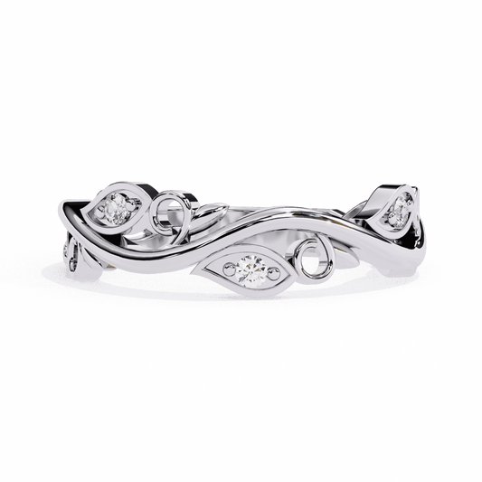 0.1 Carat Round Royale Band in Moissanite | House of Estara