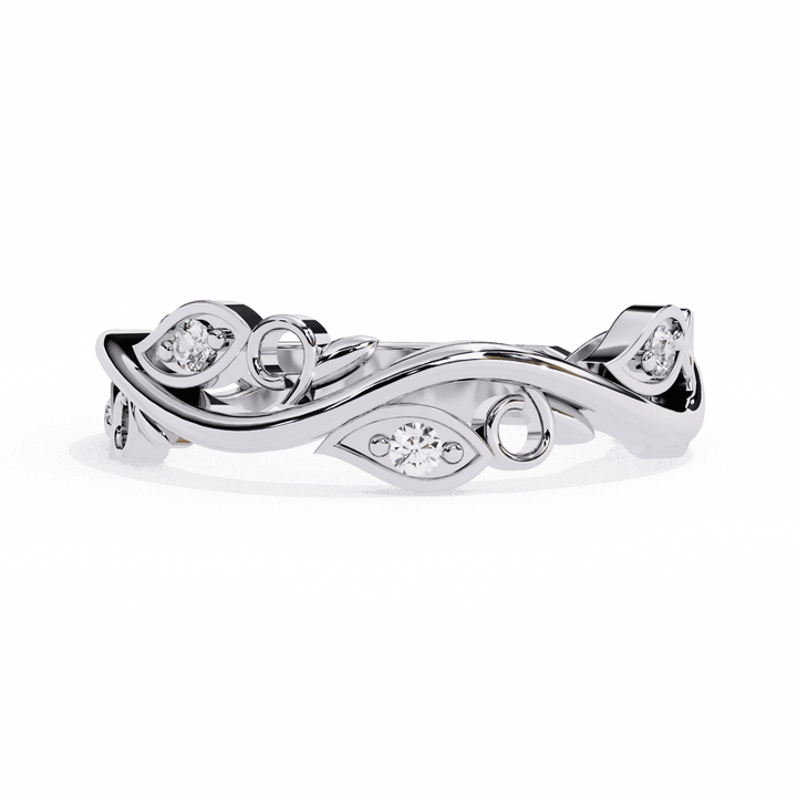 0.1 Carat Round Royale Band in Moissanite | House of Estara