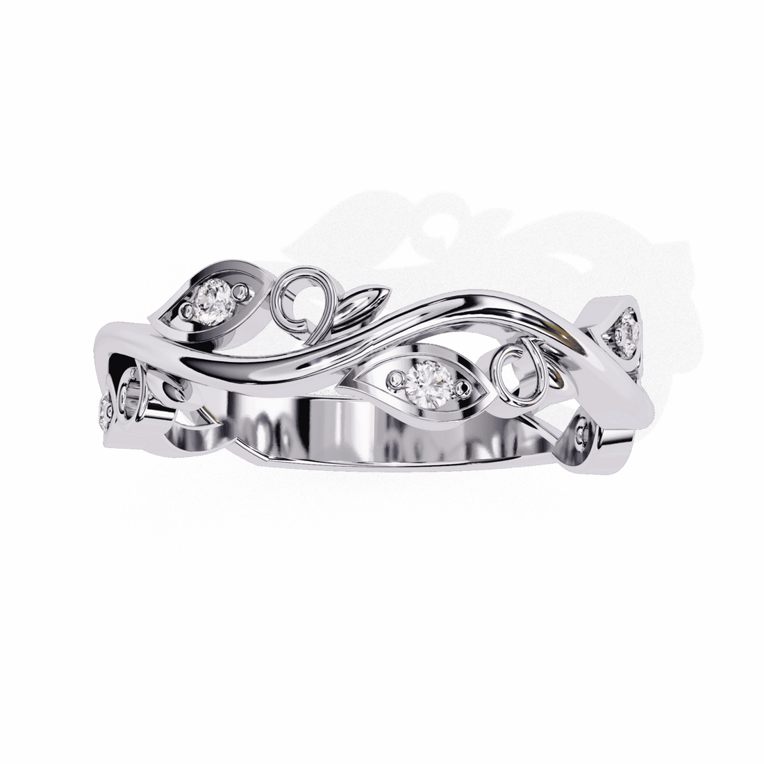 0.1 Carat Round Royale Band in Moissanite | House of Estara